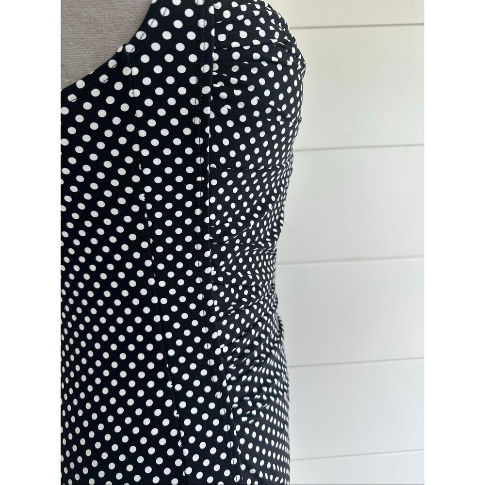 NWT NIPTUCK Joanne Black Polka Dot Print One-piece Swimsuit. Size 8 - Picture 6 of 14